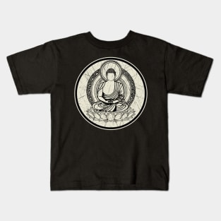 Buddha Mediation Lotus Flower Kids T-Shirt